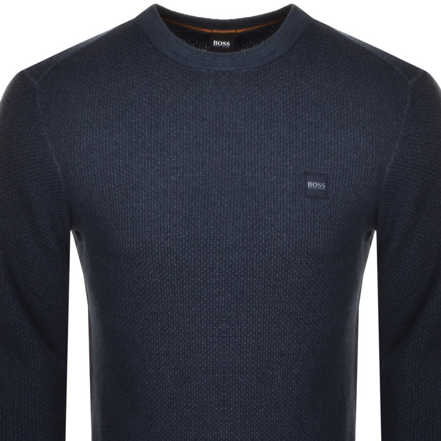 Alternative Image for ProductBOSS Kustorio Knitted Jumper in Navy2